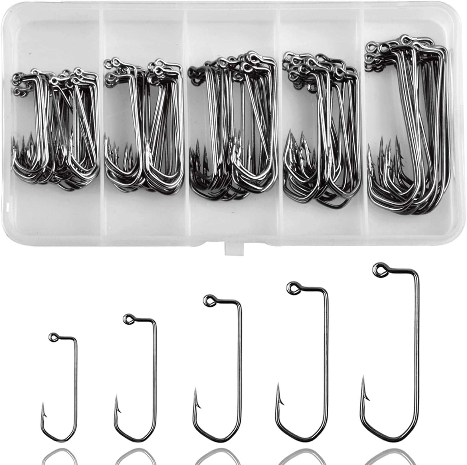 50Pcs Fishing Hooks 90 Degree Aberdeen Jig Fishing