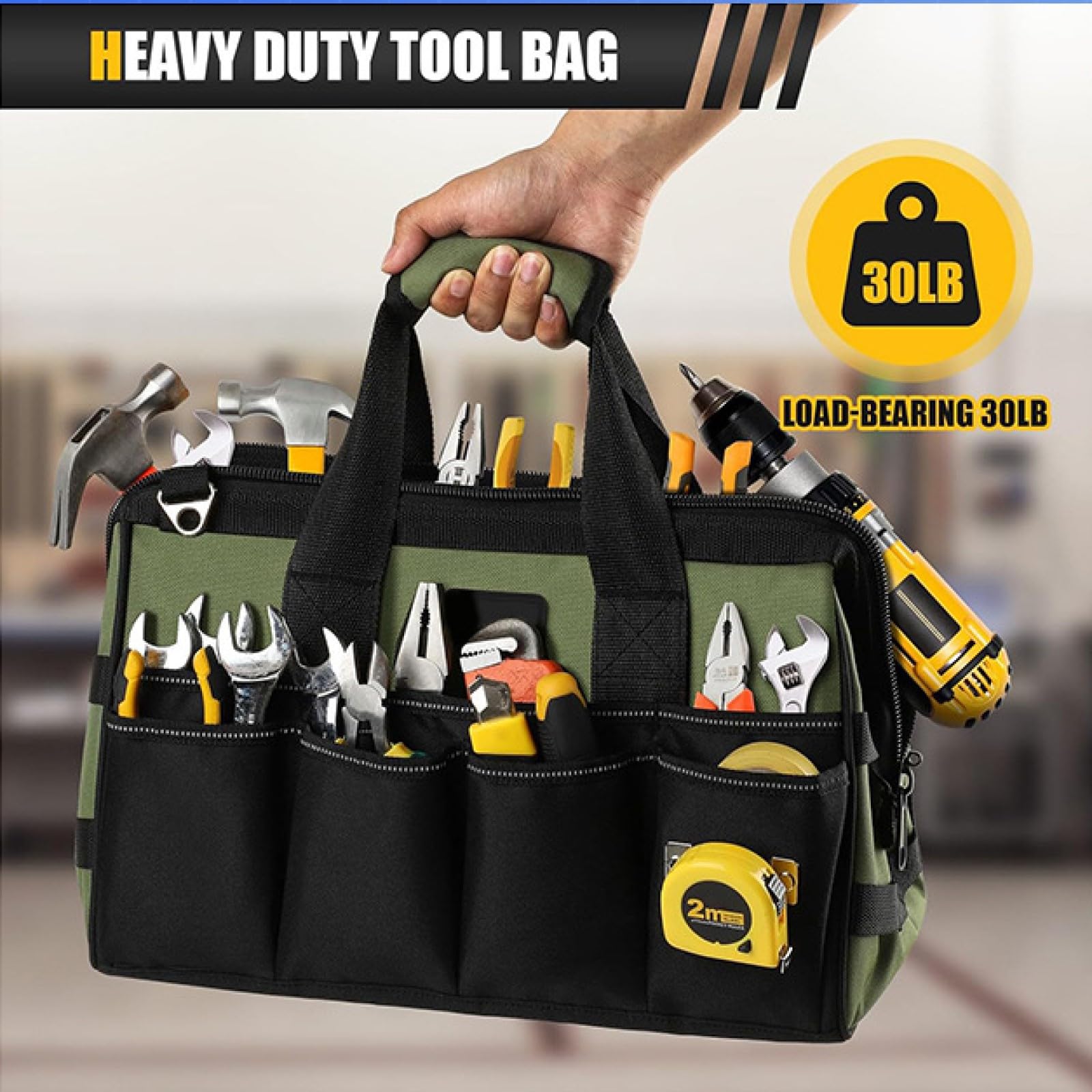 Elektriker-Werkzeugtasche, Elektrowerkzeugtasche, Computertechniker-Tasche, Canvas Schraubenschlüssel Werkzeugtasche
