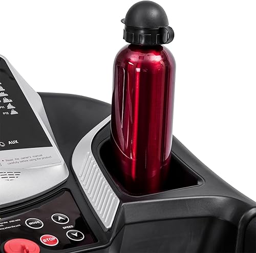 Miniatura 9 de Caminadora plegable eléctrica para correr, máquina de correr con inclinación de 3 niveles, 12 programas preestablecidos para gimnasio en casa