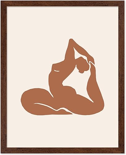 Miniatura 31 de Monem Art - Póster de yoga, impresión retro de yoga para el hogar, arte de meditación, arte espiritual, arte de silueta, arte de gato, arte bohemio