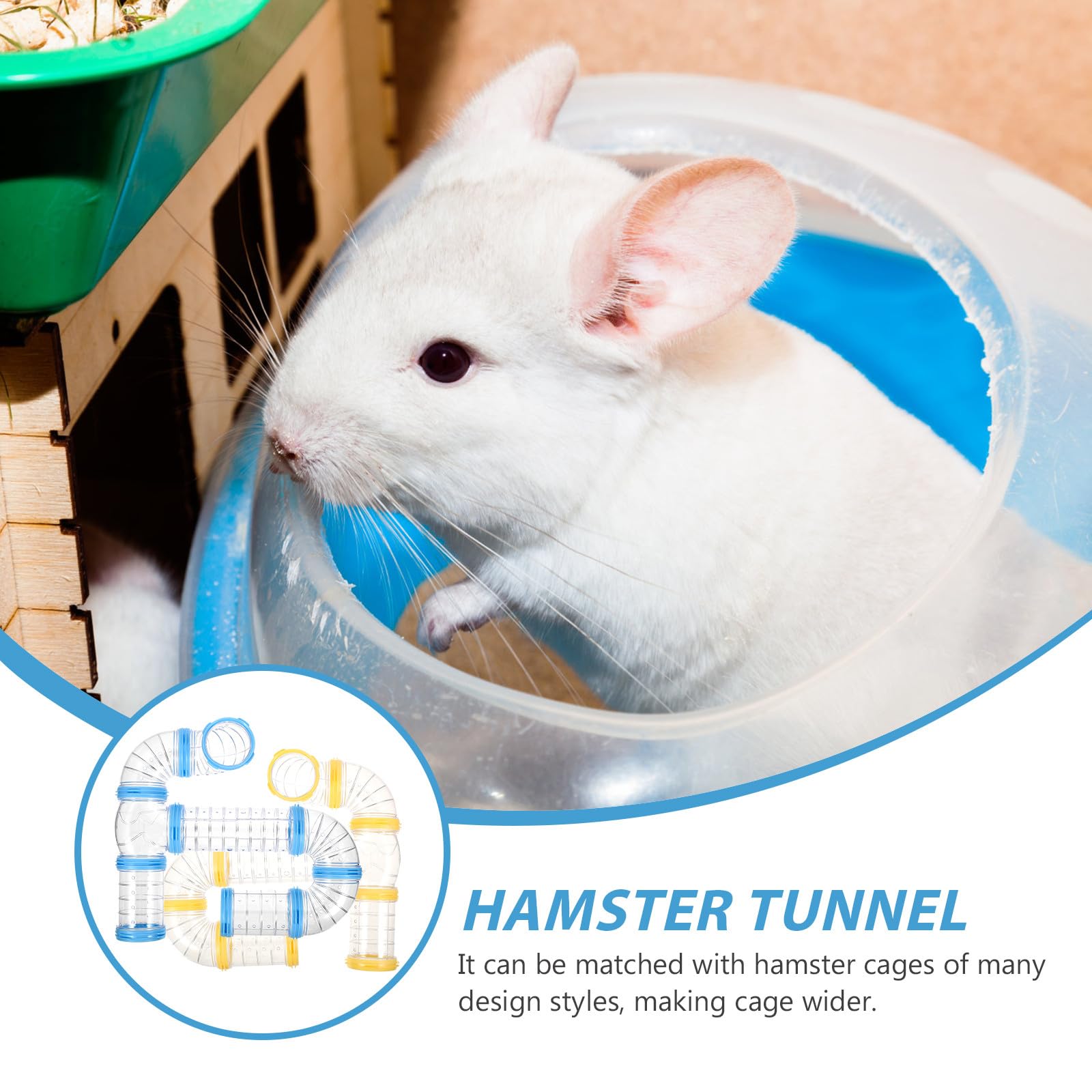 Hamster Tunnel Satz für Käfige Selbstgemacht Verbindung Transparent 2 Satz
