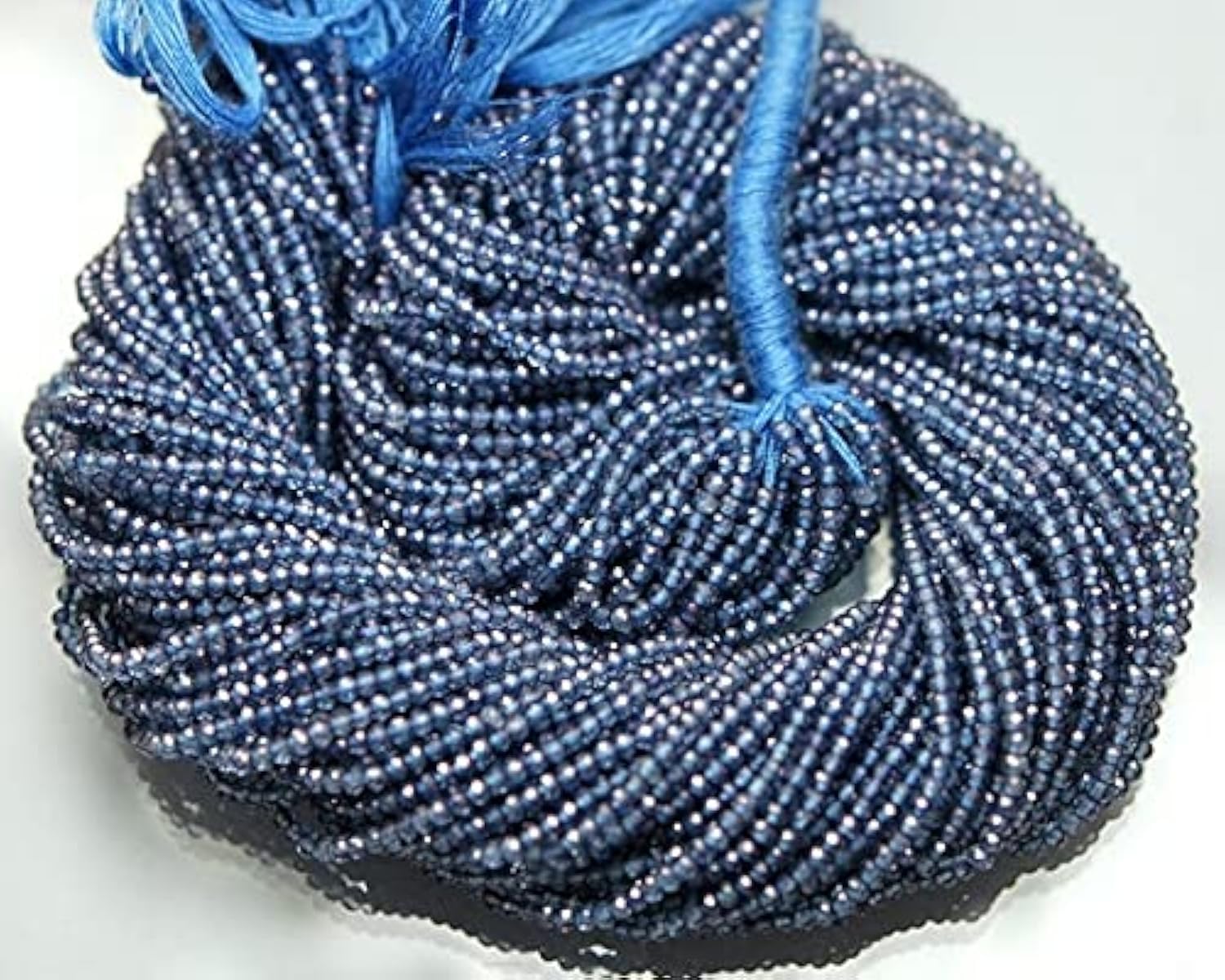 Quartz iolite mystique rondelles facettées 2.20mm fil perles bijoux DIY