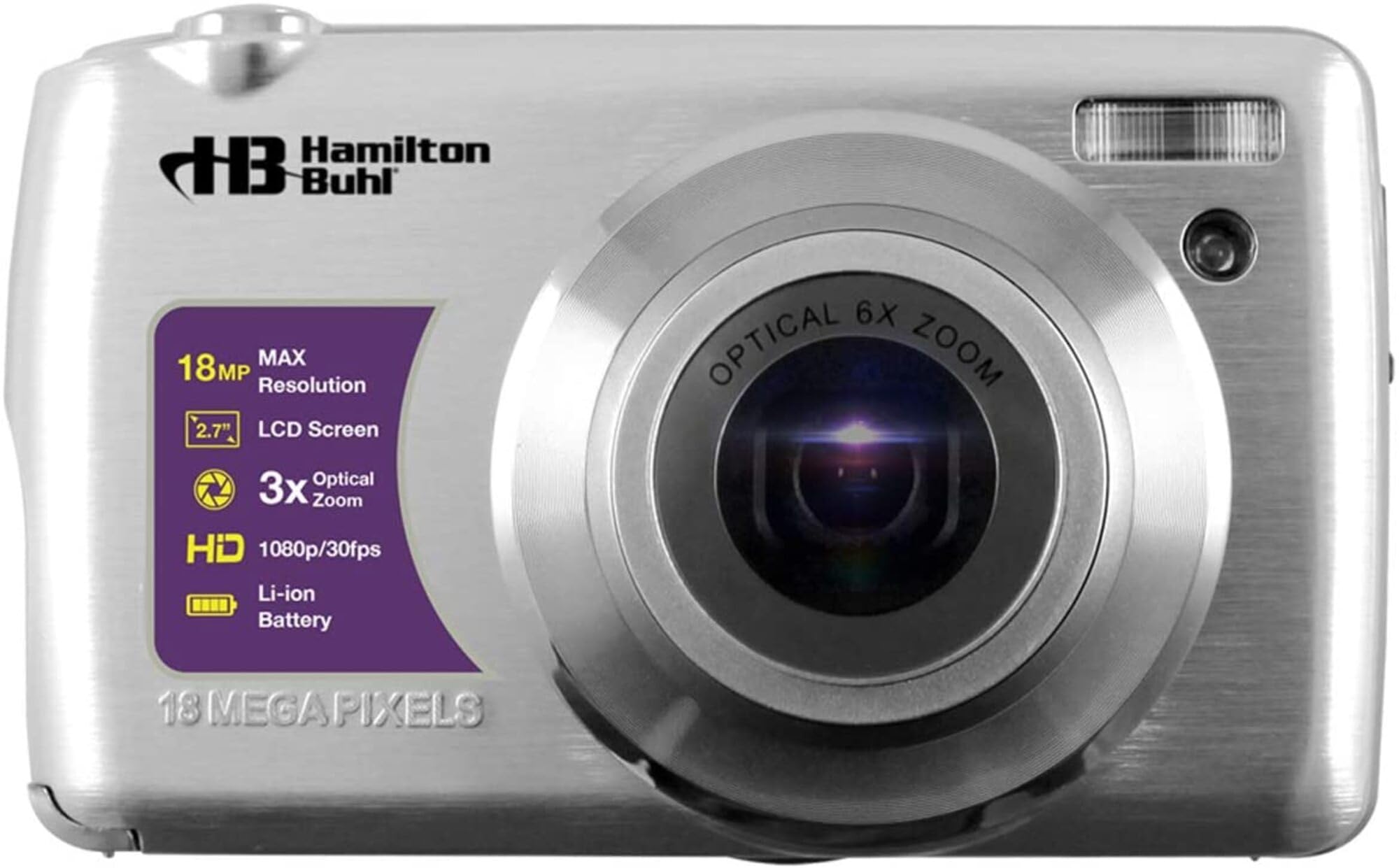 HamiltonBuhl Vivid Pro - 18 MP, 8X Optical Zoom Lens Digital Camera