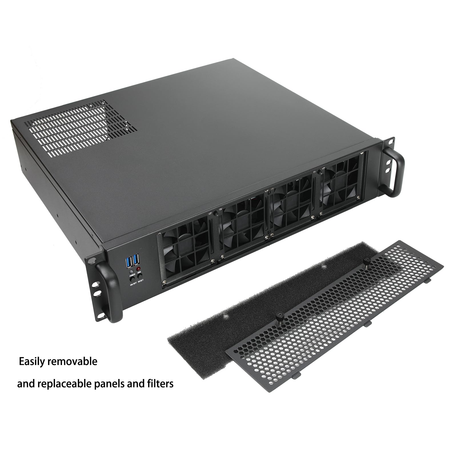 Amazon.co.jp: IPCHASSIS MicroATX/Mini-ITX 2U ラックマウント