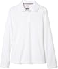 French Toast Girls Uniform Long Sleeve Polo with Picot Collar Standard & Plus
