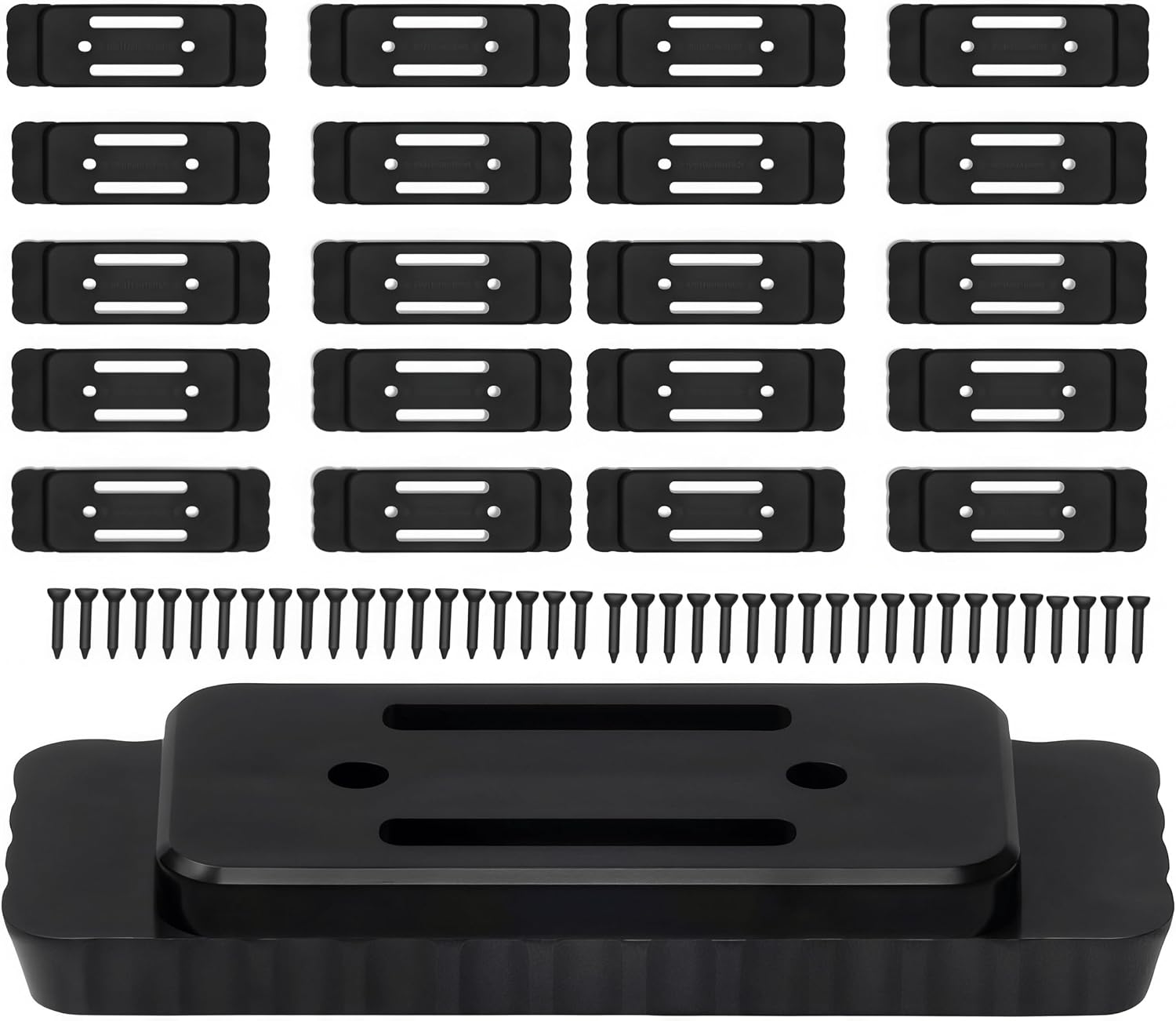 200 LB Load Capacity VELCKING Mounting Feet for Milwaukee Packout, ABS Black Packout Accessories, Durable Feet Mounting System (16 Pack)