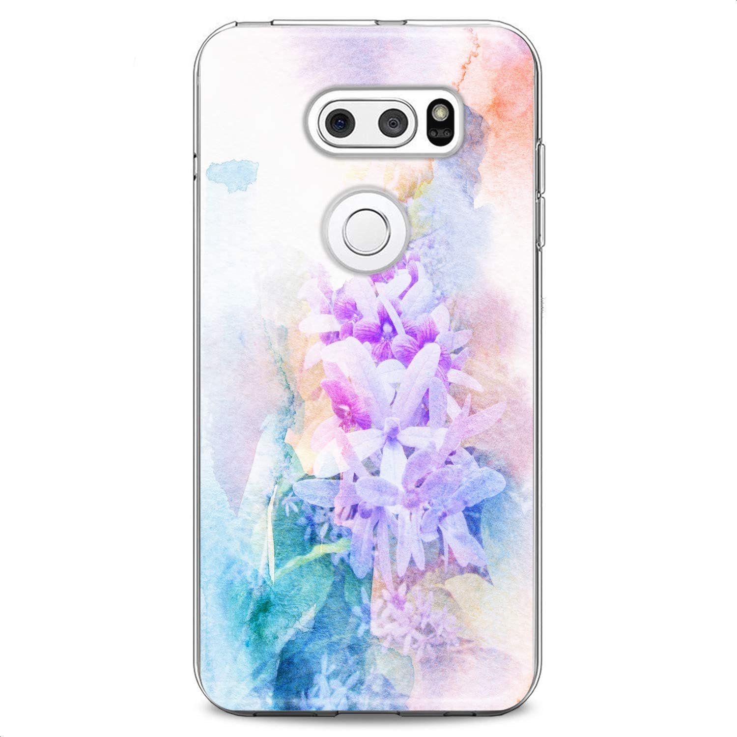 TPU Case Replacement for LG Stylo 6 K61 K51S K42 K30 K20 Stylo 5 K40 K11 K10 K8 Slim fit Clear Flower Design Lilac Print Awesome Beautiful Flexible Silicone Purple Soft Cute Blossom Kid Floral