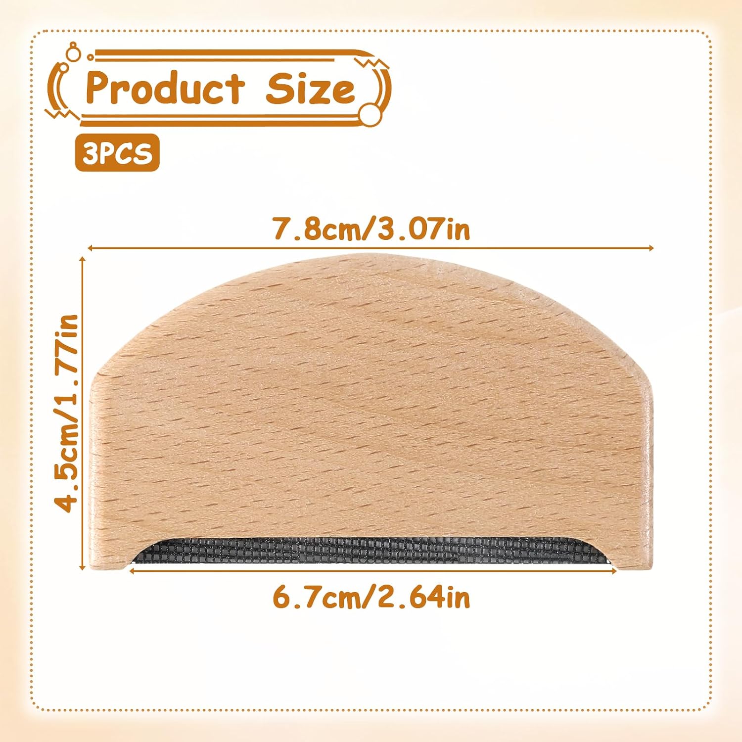 Thinp 3 Pcs Wool Cashmere Comb, Sweater Comb to Remove Pilling Manual Fuzz Fabric Pilling Remover Portable Depillers for Clothing Garments Cashmere Woolens Coats