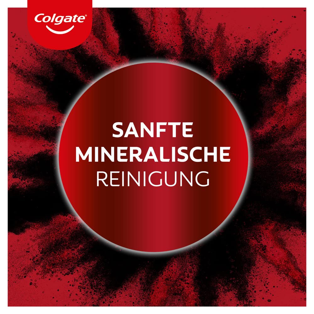Colgate Pasta do zębów Max White Charcoal 75 ml – pasta do zębów z węglem aktywnym, usuwa do 100% przebarwień powierzchniowych