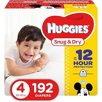 snug and dry huggies size 4