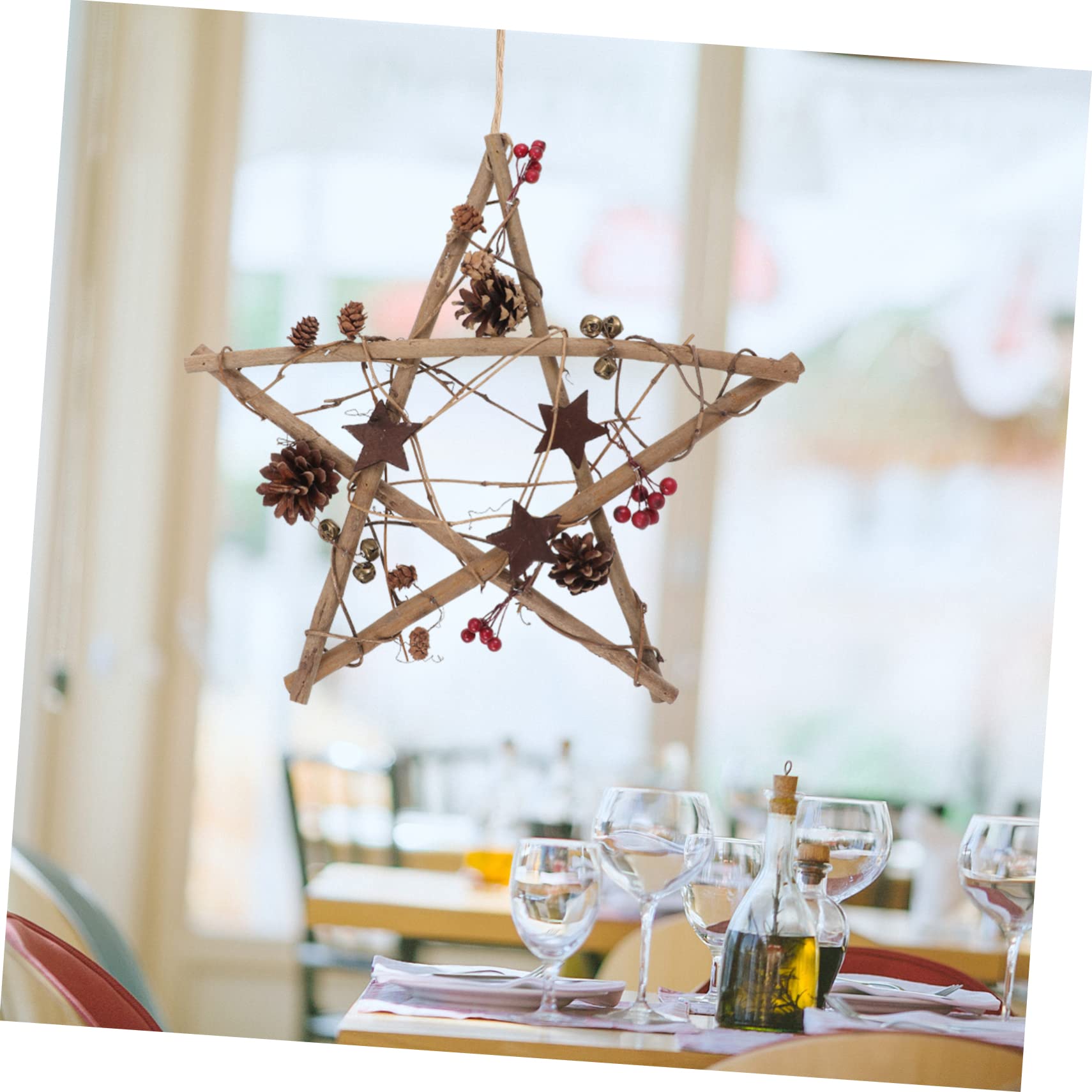 ORFOFE Pendenti Per Albero Di Natale Forma Di Stella Decorazioni Natalizie Per Finestra e Parete Articoli Per Feste Di Natale