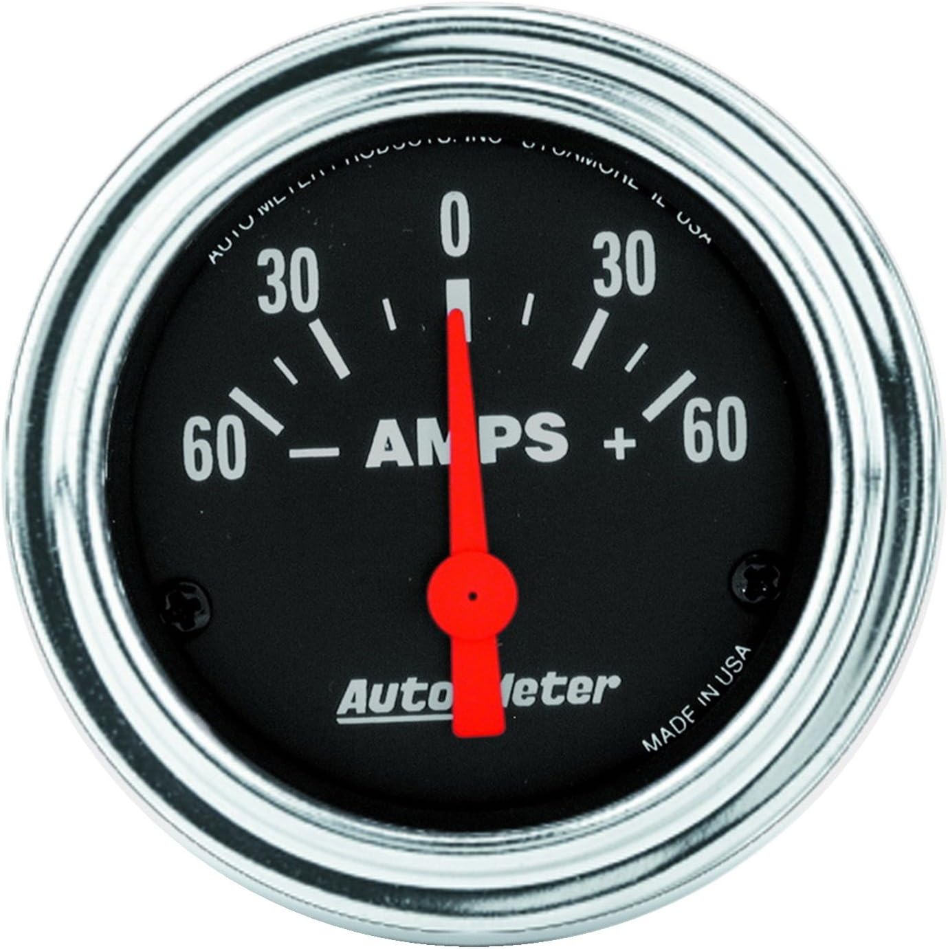 Auto Meter 2586 Traditional Chrome 21/16" 60060 amps Short Sweep
