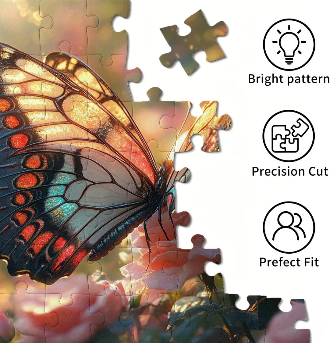 Puzzle dla dorosłych 2000, kwiat motyla, 99 x 70 cm, n-237