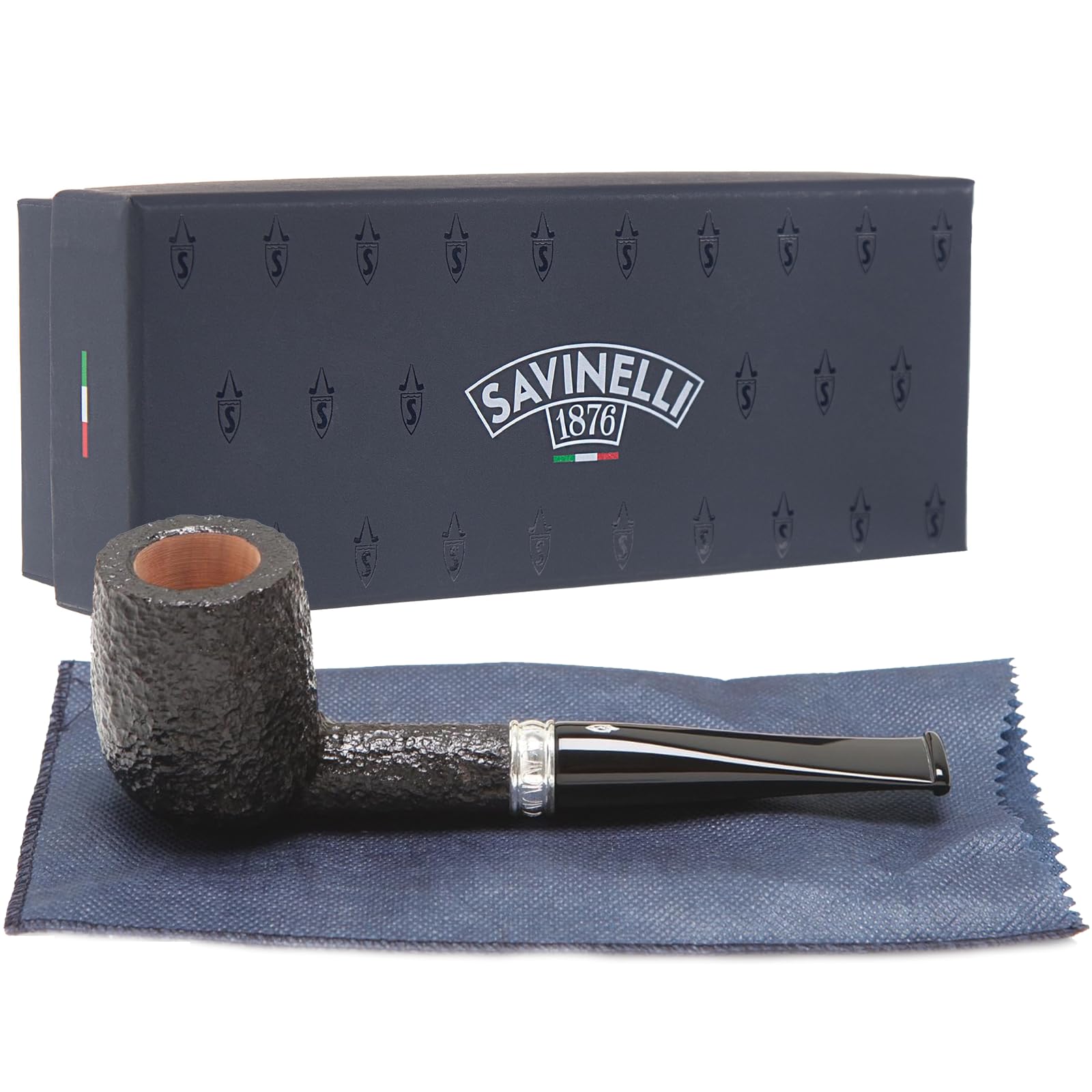 Amazon.com: Savinelli Trevi Rustic 111 KS Briar Wood Tobacco Pipe : Health  & Household