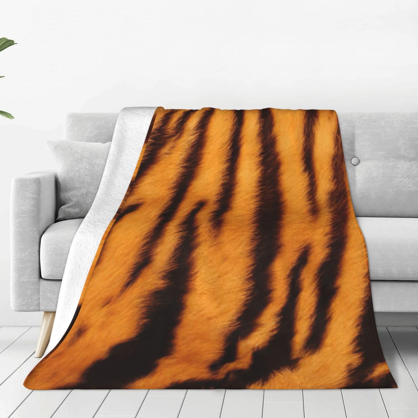 Couverture polaire chaude tigre pour un nid douillet et réconfortant