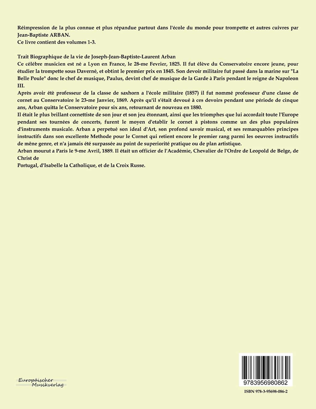 Celebre methode complete de trompette cornet a piston et saxhorn: Volumes 1-3