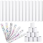 LovesTown 48PCS Slap Bracelets White, Party Slap Bracelets DIY Wrist Bands Bulk Blank Snap Band for Kids Birthday Party Favors School Crafts