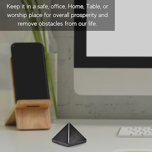Miniatura 19 de Amazing Gemstone White Agate Snow Quartz Pyramid Crystal Healing Stones - 1" Great Pyramid Figurine of Natural Stone Pyramid for Meditation, Reiki