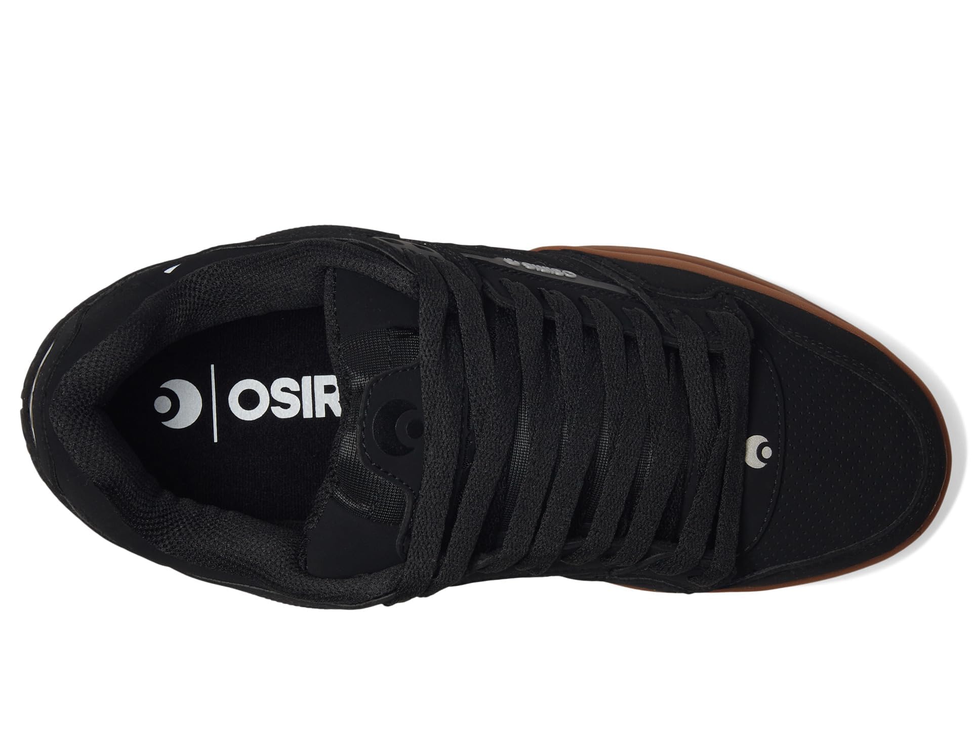 Osiris Men's Peril Skate Shoe, Black/Black/Gum, 10.5