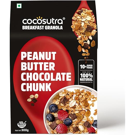 Cocosutra Peanut Butter Chocolate Chunk Breakfast Granola 30