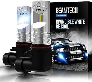 BEAMTECH H10 Led Fog Light Bulb,9145 9140 CSP Chips 6500K 800 Lumens Xenon White Extremely Super Bright