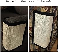 Vista 20 de HAOZAIKEJI Cat Scratcher Mat Sofa Protector Natural Sisal Cat Scratching Mat Cat Scratch Couch Cover Heavy Duty Couch Guard Scratch Pad for Grinding