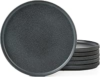 Vista 23 de famiware Star Platos de Ensalada para 6, Juego de Platos de 8 pulgadas, Vajilla de Gres, Platos Pequeños para Postre, Ensalada, Aperitivo, Blanco