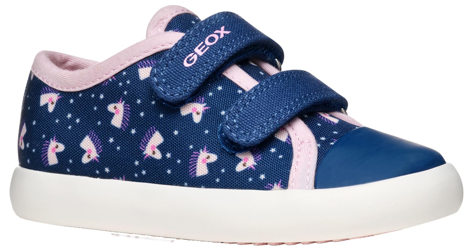 Geox B GISLI Girl B, Baby - Mädchen Sneaker, Avio/Lt Pink,