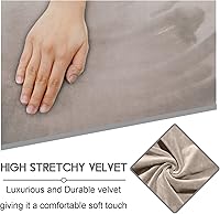 Vista 5 de ULTICOR Sofá de dos plazas reclinable con funda de consola central, fundas de sofá de dos plazas elásticas de terciopelo reclinable de 8 piezas