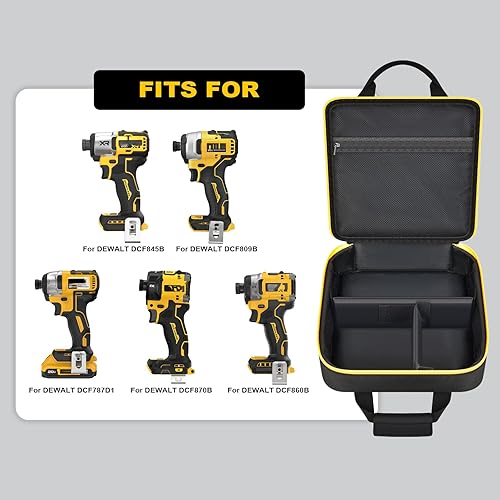 Miniatura 2 de Funda para destornillador de impacto inalámbrico DEWALT 20V MAX XR de 1/4 pulgadas DCF845B DCF870B DCF809B DCF787 DCF860, herramientas de