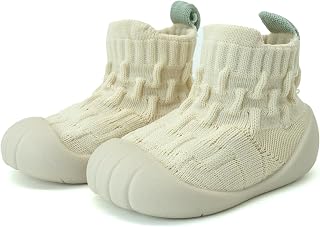 Baby First Running Shoes with Non-slip Sole | Breathable Knit Mesh Socks for Boys and Girls