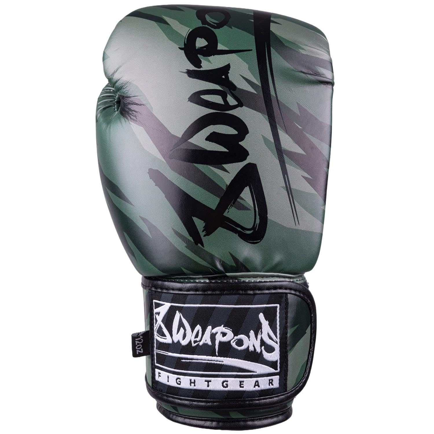 8 WEAPONS Boxhandschuhe Unlimited 2.0, Woodland Camo, Training, Sparring und Wettkampf, Kunstleder, Perfekte Dämpfung und stabile Nähte, Handschuhe für Muay Thai, K1, Boxen, MMA und Kickboxen