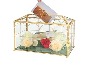 Elegant Glass Wedding Card Box - A Treasured Memory