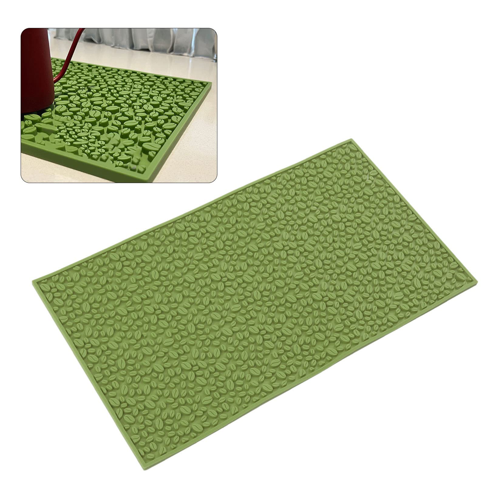 Tapis de Bar Vomeko, Tapis de comptoir pour café à Domicile, Tapis de Service en PVC antidérapant, isolé, Lavable au Lave-Vaisselle, résistant à la Chaleur et inodore pour café à (;)