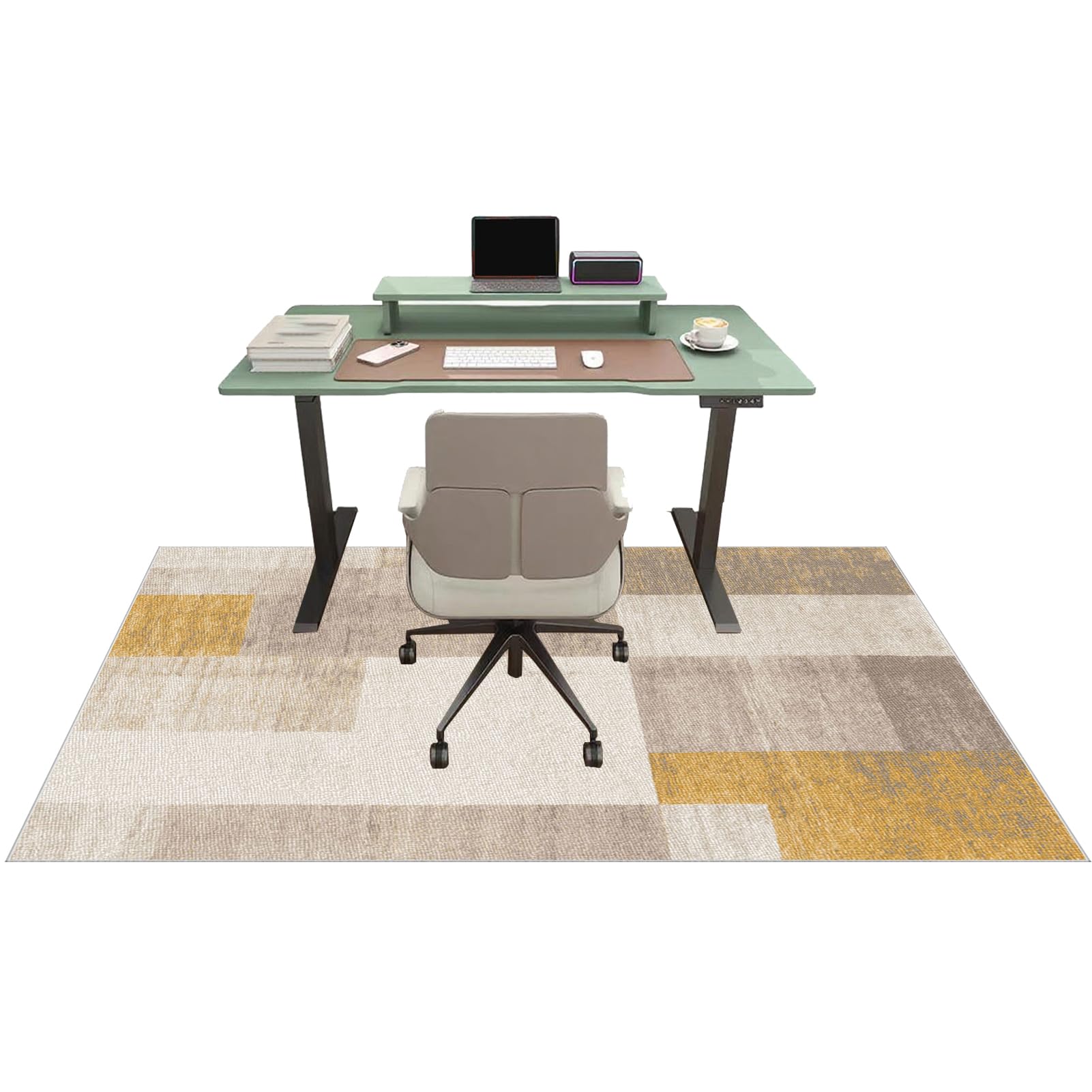 Tehocwiz Chair Mat for Carpet Floor, Office Chair Mat for Hardwood Floors, Desk Chair Mat for Rolling Chair, Low Pile Gaming Floor Mats, Multi-Purpose Carpet Protector for Home Office 90 x 120 cm