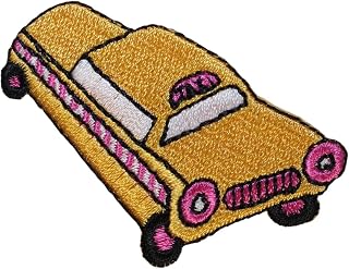 ID 1456 Retro Taxi Cab Patch Car Driving Service Embroidered Iron On Applique