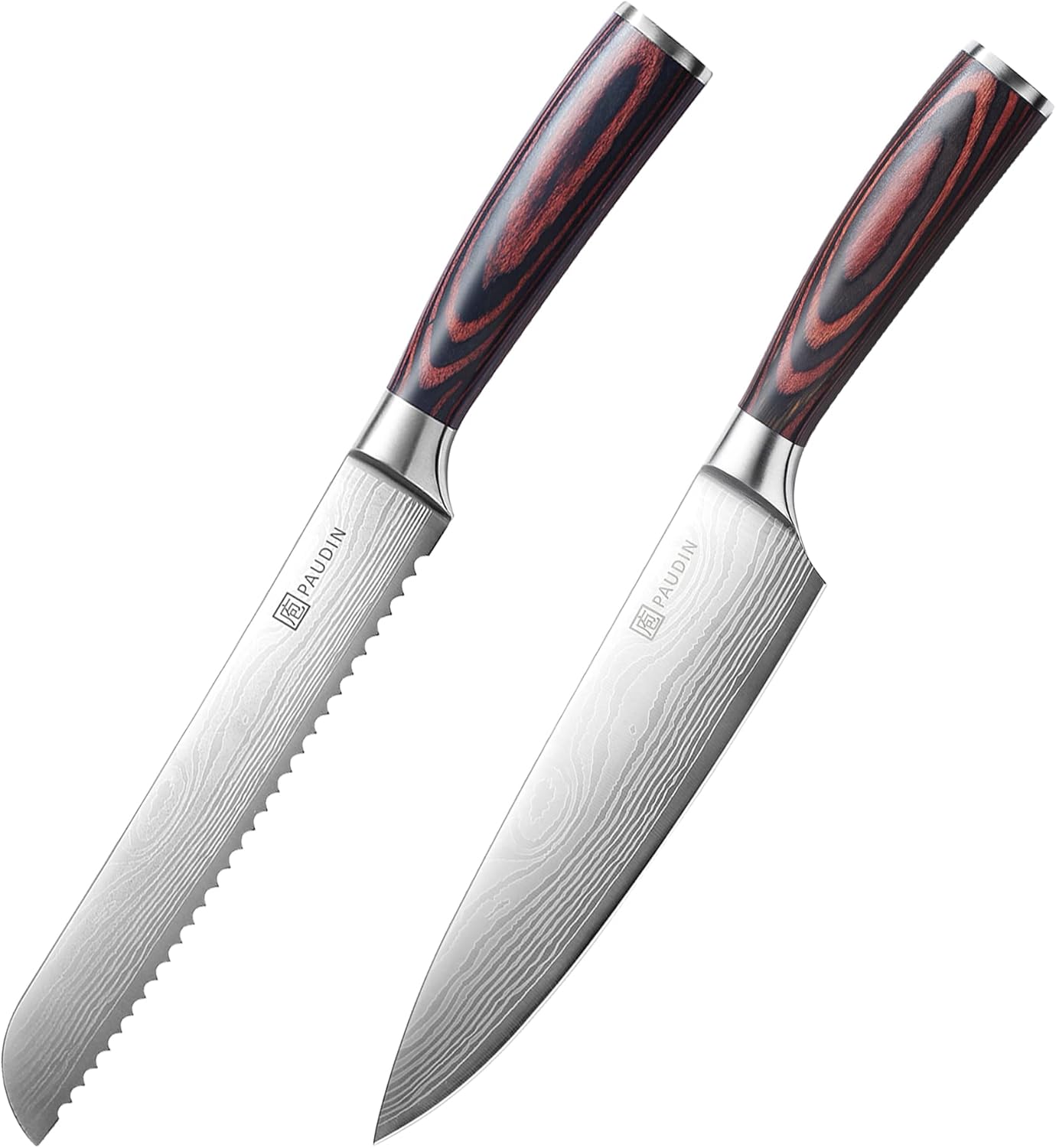 PAUDIN Bread Knife + Chef Knife