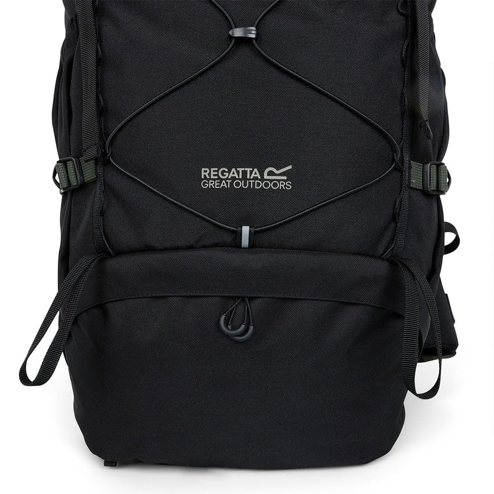 Regatta Zaino Survivor 65L in tessuto riflettente, resistente e resistente, perfetto per passeggiate, escursioni, campeggio e trekking, Grigio, L, Casual
