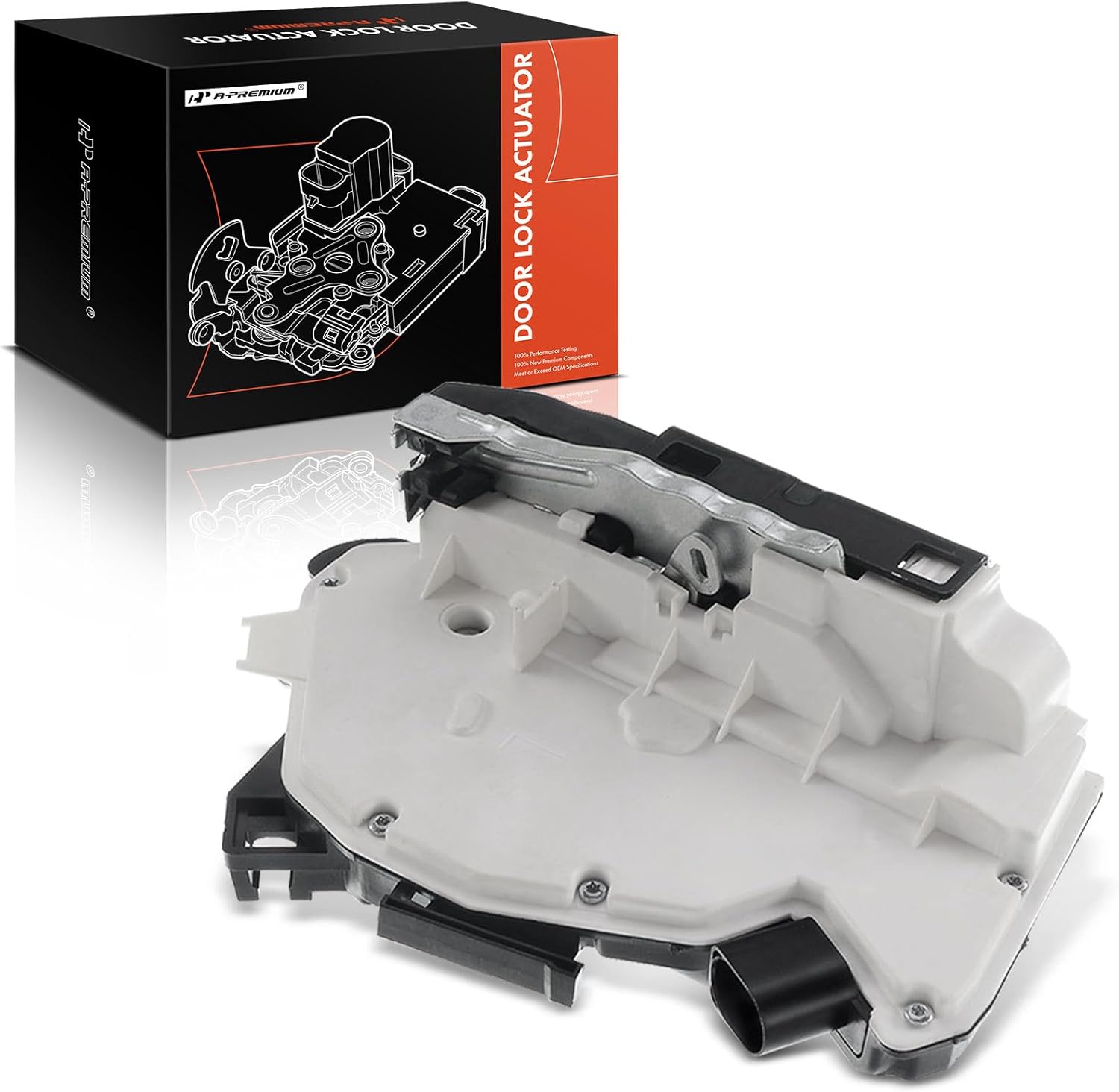 A-Premium Door Latch Lock Actuator Compatible with Audi, Volkswagen and Seat Vehicles - A1 2011-2014, CC 2009-2015, for Tiguan 2009-2014, Amarok 11-12, Ibiza 09-12 - Front Right, Replace# 5N1837016A