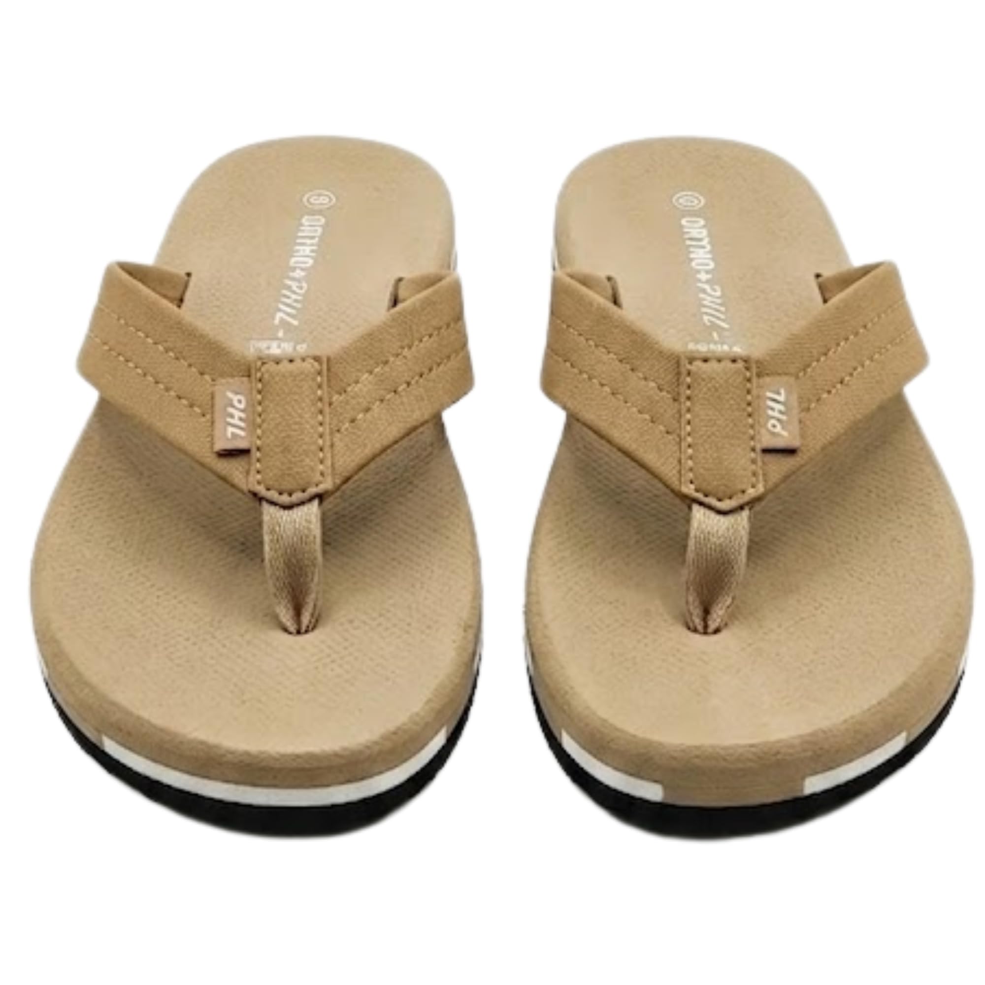 m d polymers Men Flip Flops Thong Lightweight Slip-On Slippers Cushioned Footbed Casual Indoor Outdoor Footwear Beige-picture-42