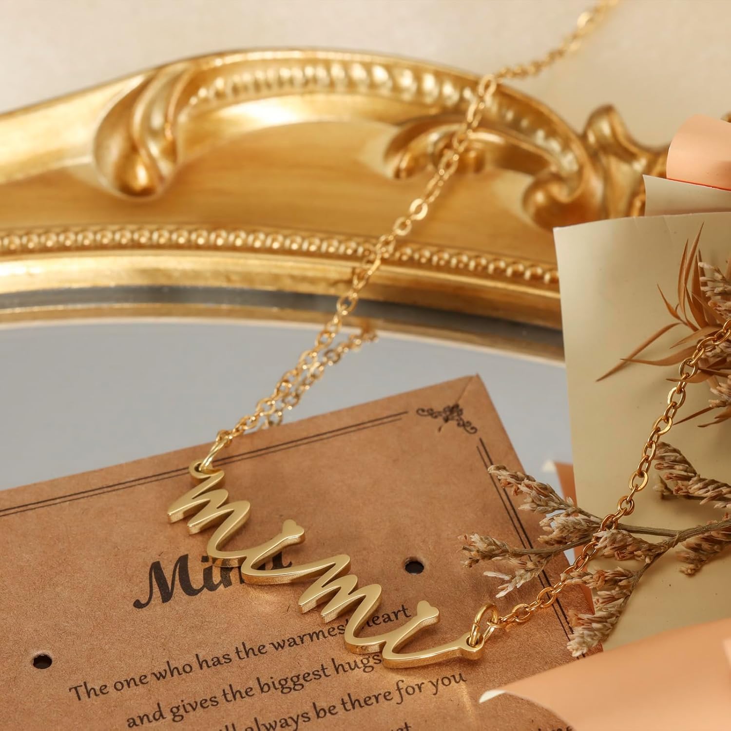 Kivosliviz Mimi Gifts for Grandma Jewelry from Grandson Women Mothers Day Ideas Gold Necklace for Mimi - Image 4