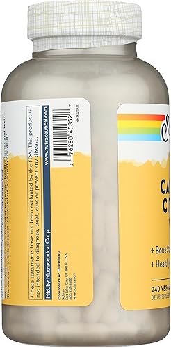 Miniatura 6 de Solaray Citrato de calcio, 240 tapas, 0.75 botella