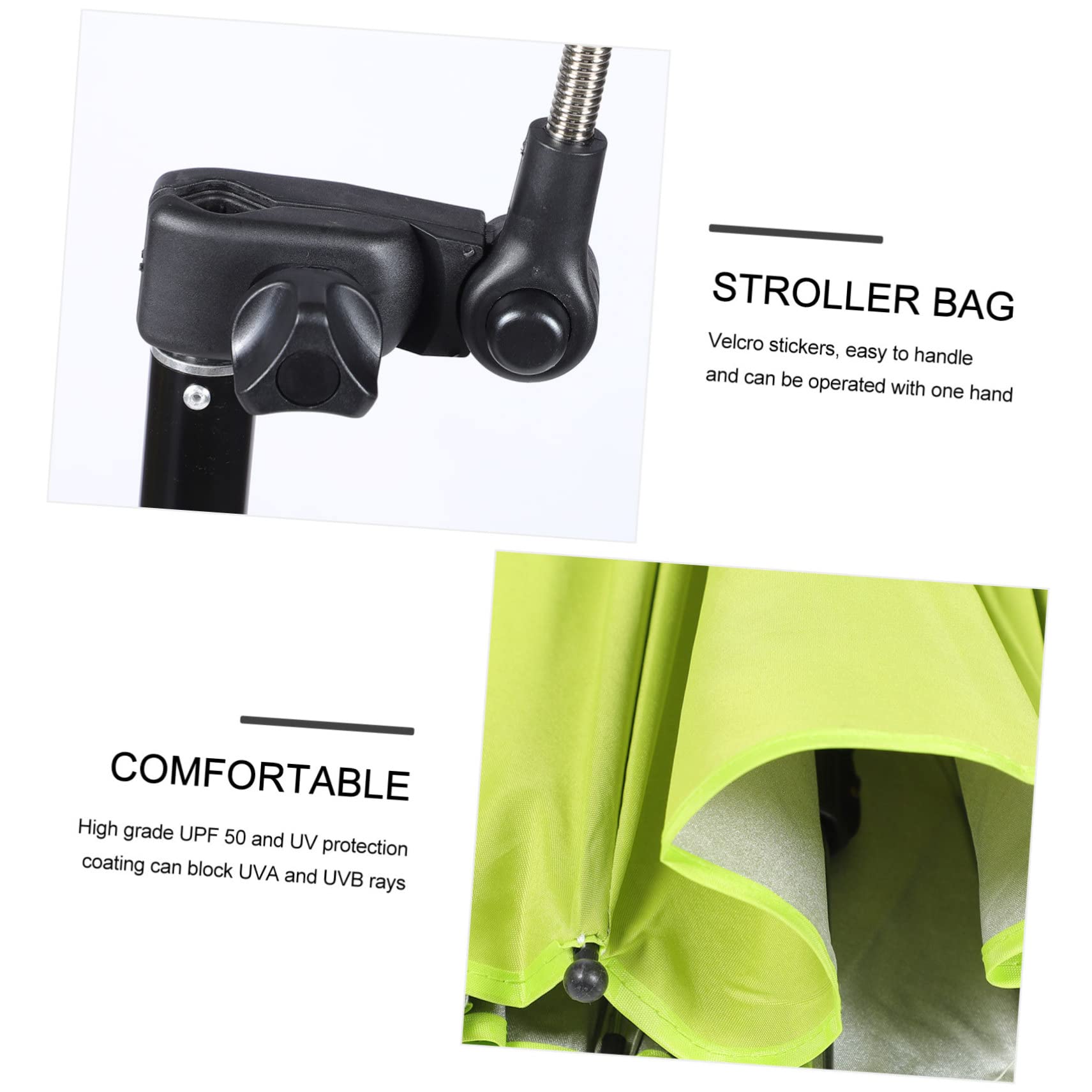 KOMBIUDA 2stücke Stroller Parasol Mit Uv-schutz Abnehmbare Kinderwagen Und Buggy- Für Optimalen Schutz Bei Sonnenstrahlen Und Regen Installieren Langlebig Und Geeignet Für Modelle