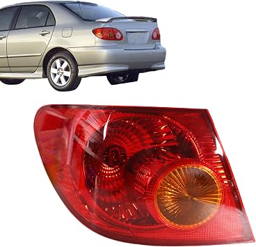 LH Left Driver Side Outer Tail Light Replacement for Toyota Corolla 2005-2008 Tail Lamp 8156002290 TO2800154