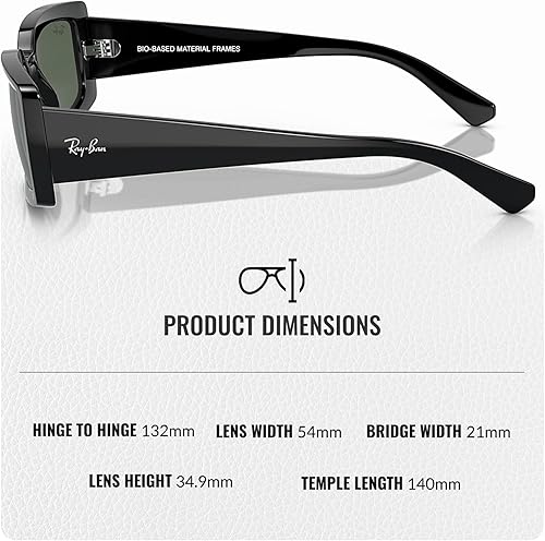 Miniatura 5 de Ray-Ban RB4395 KILIANE BIO-BASED - Gafas de sol cuadradas y redondas con kit oficial de gafas