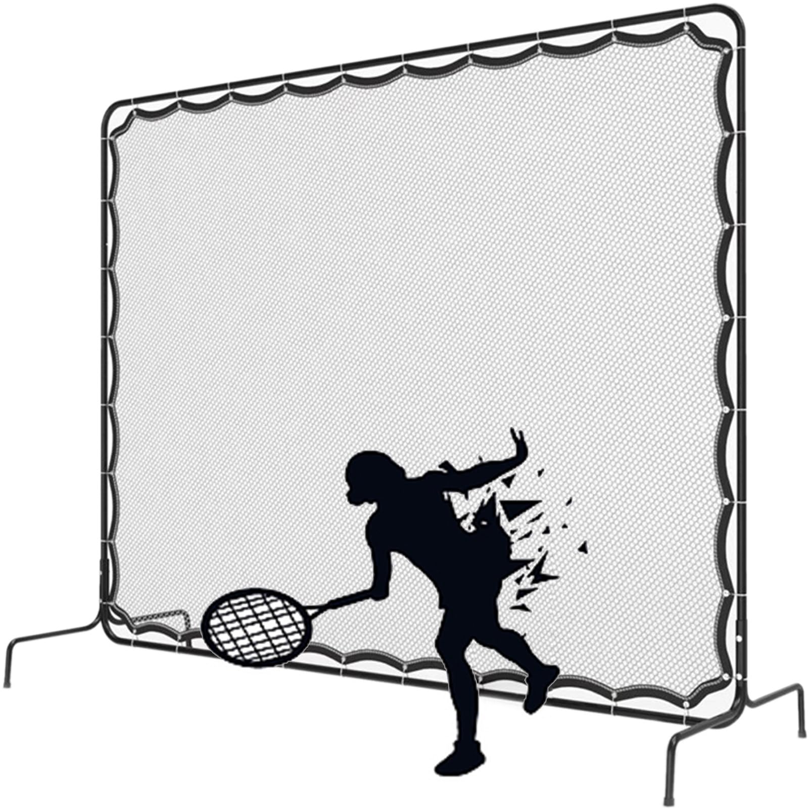 Tenniswand-Übung, Tennis-Rückwandnetz für Tennisplatz im Hinterhof, Training im Freien, Tennis-Rebound-Netz, Tennis-Trainingsausrüstung, Tennisplatzausrüstung, extremer Rebound-Bounce