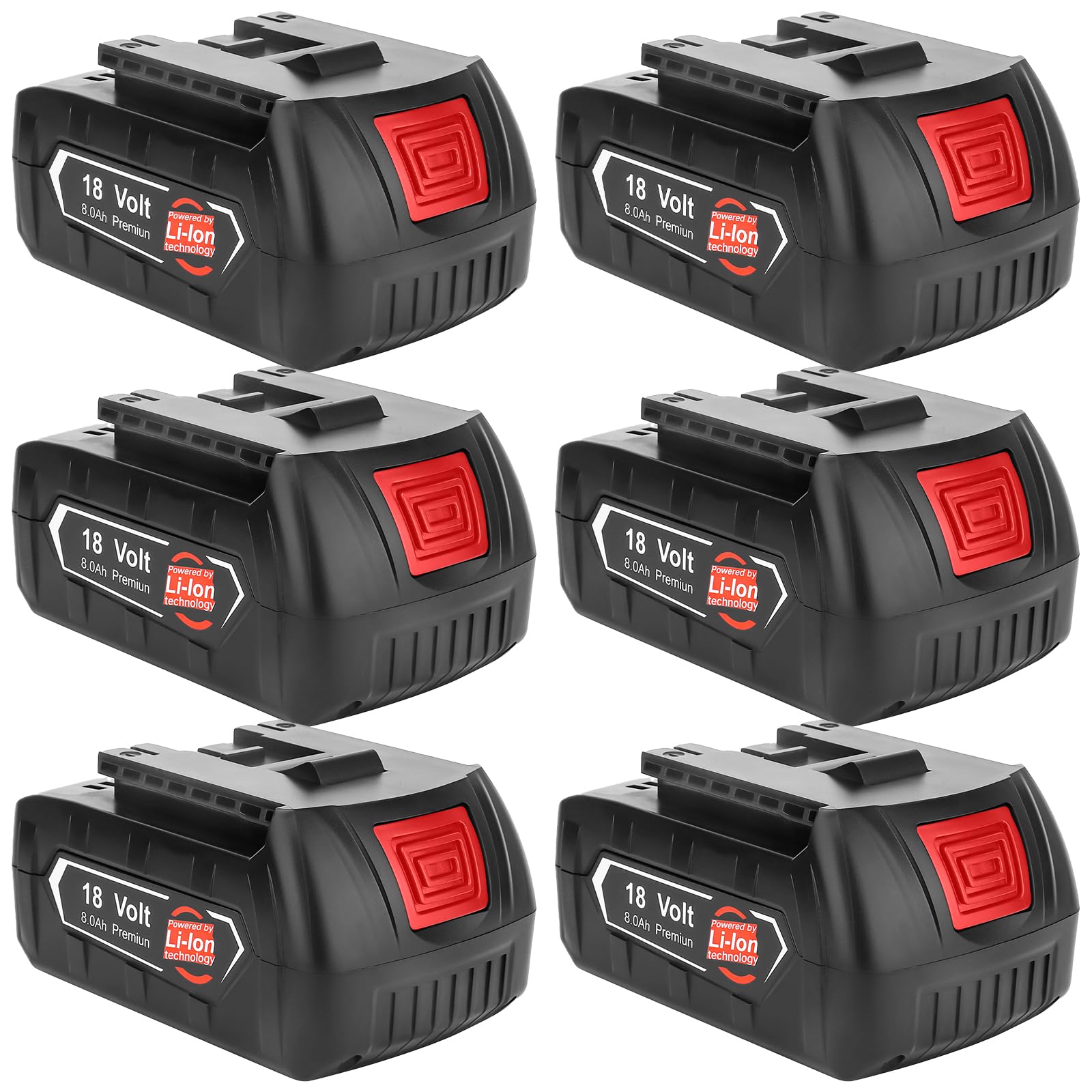 2X 8000mAh kompatibel für Bosch Akku Professional 18V System Akku GBA