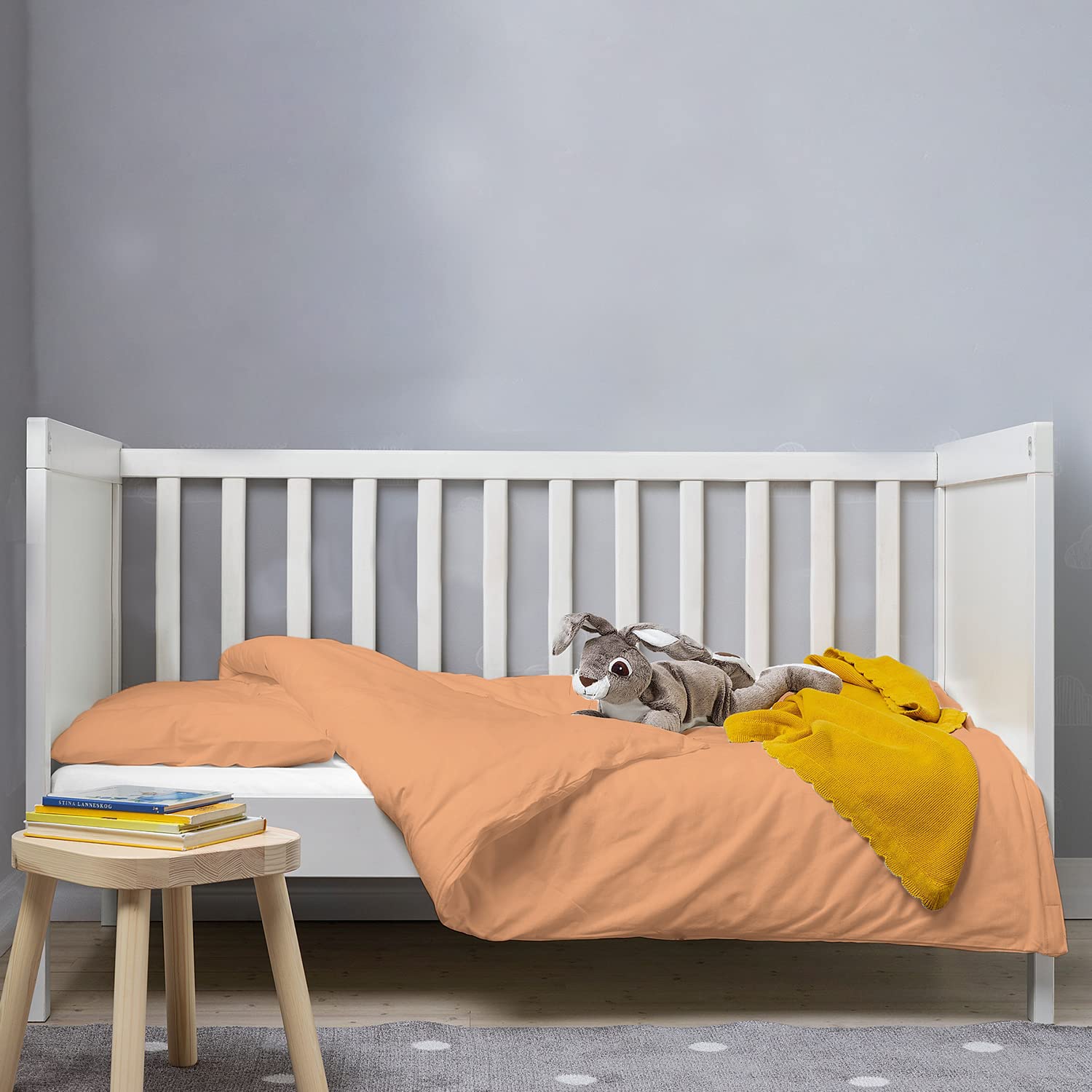 Pizuna Toddler Crib Pillow Cases 33x46cm Baby Blue, 2pc 400 Thread Count 100% Long Staple Cotton Luxurious Sateen Weave Baby Small Pillow Cases For Crib Bed By — view 98