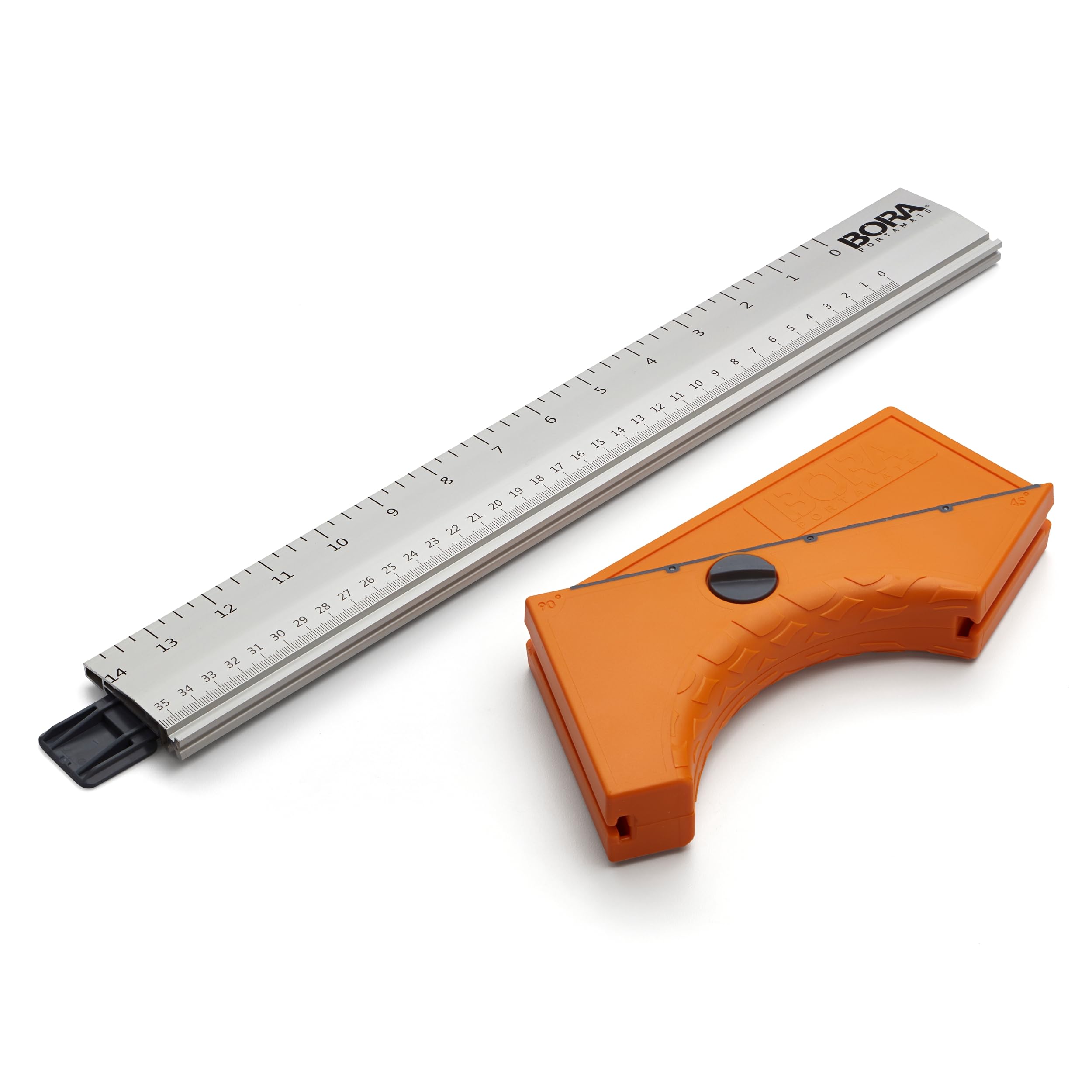Bora QuickCut 530416 - Guida per sega circolare con guida e supporto angolare, utensile per la lavorazione del legno