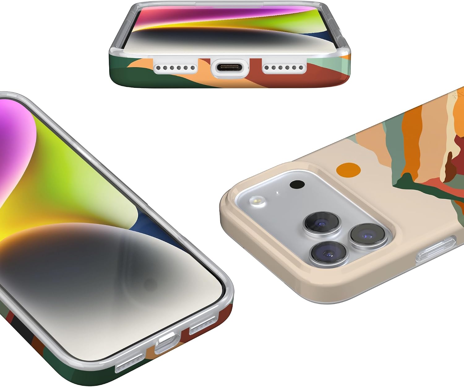 Casely iPhone 17 Pro Max Case | Magic Mountain | Colorblock | Compatible with MagSafe | Classic Ultra Slim Design